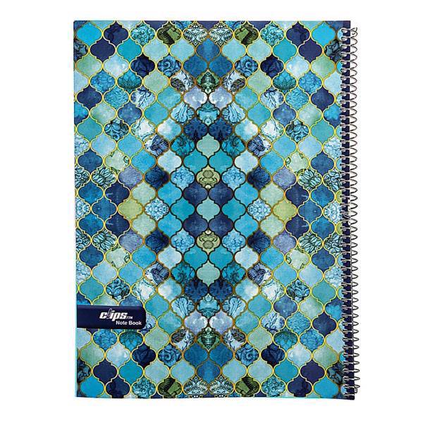 دفتر مشق کلیپس طرح فیروزه، Clips Turquoise Design Homework Notebook