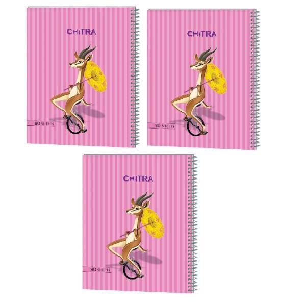 دفتر مشق چیترا کد 77-077 مجموعه 3 عددی، Chitra 077-77 Homework Notebook Set 3 Pcs