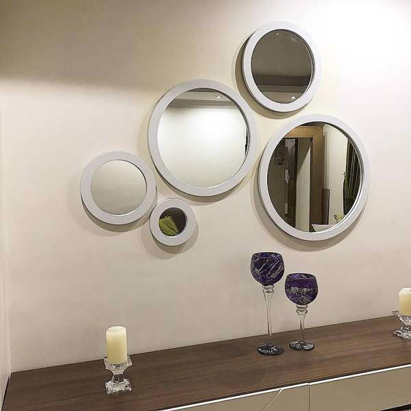 آینه دکوراتیو دکو گیوا مدل G65 مجموعه 5 تکه، Decogiva G65 Decorative Mirror 5 Pieces