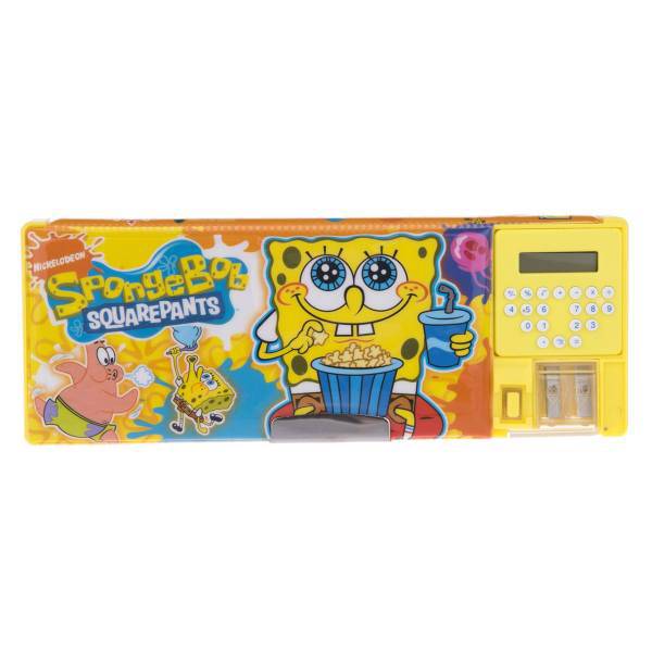 جامدادی مکانیکی مدل Sponge Bob - با ماشین حساب، Sponge Bob Mechanical Pencil Case - with Calculator