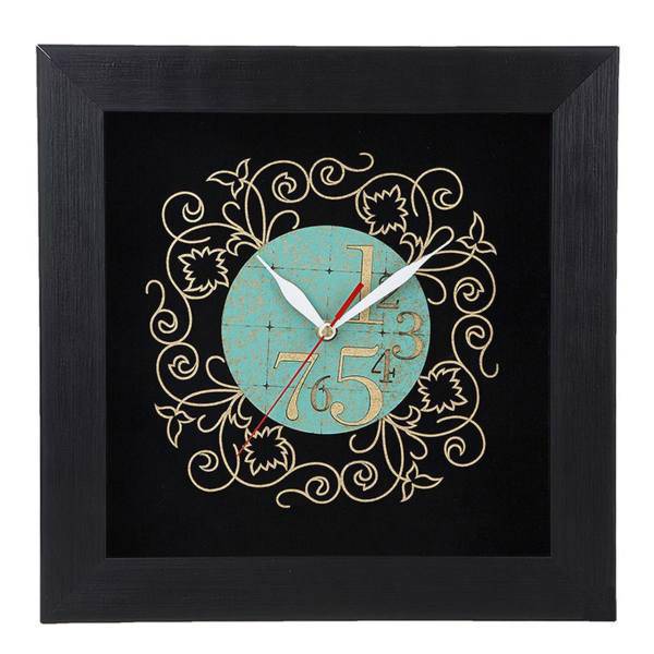 ساعت دیواری ترنج طرح گل کد 10010097