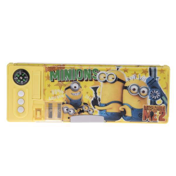 جامدادی مکانیکی مدل Mucho Minions - با قطب نما، Mucho Minions Mechanical Pencil Case - with Compass