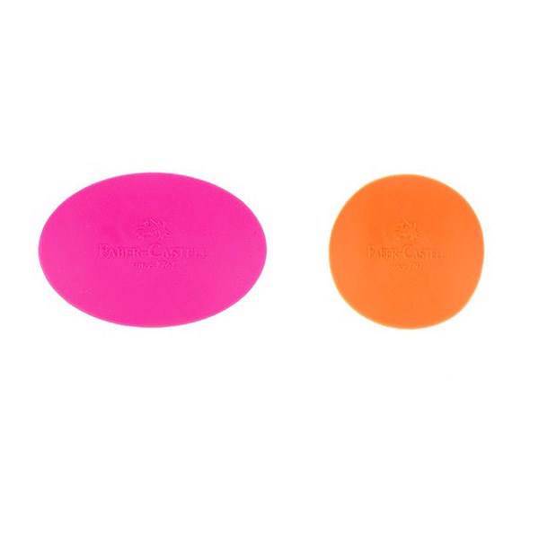 پاک کن فابر کاستل مدل گریپ - بسته 2 عددی (چند رنگ)، Faber-Castell Grip Eraser - Pack Of 2 (Multicolor)