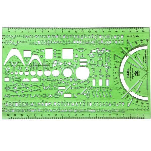 شابلون برق فابل کد FB422، Fabl Electricity Stencil Code FB422