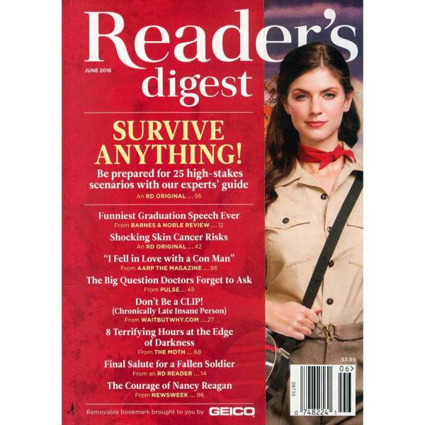 مجله ریدرز دایجست - ژوئن 2016، Readers Digest Magazine - June 2016