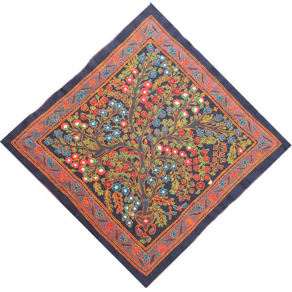 رومیزی پته دوزی مدل درخت زندگی کد 2-STREE70، Kooyedoost Pate Board/Tablecloth Tree of Life Diameter 90 cm