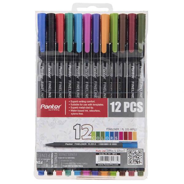 روان نویس 12 رنگ پنتر مدل FL 101-WP، Panter FL 101-WP 12 Color Rollerball Pen