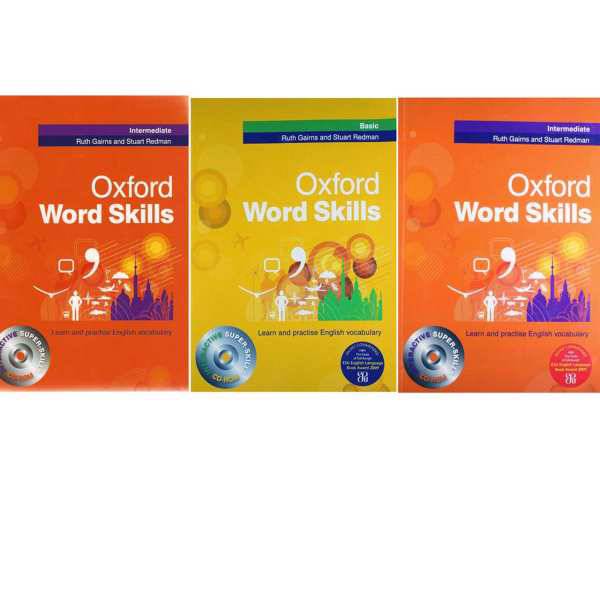 کتاب زبان انگلیسی Oxford Word Skill/Basic/Intermadiate/Advanced اثر Ruth Gairns همراه CD مجموعه 3 عددی