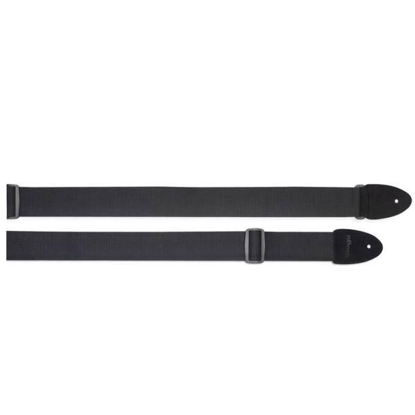 بند گیتار استگ مدل SNV5 BK، STAGG SNV5 BK Cotton Guitar Strap with Leather Ends