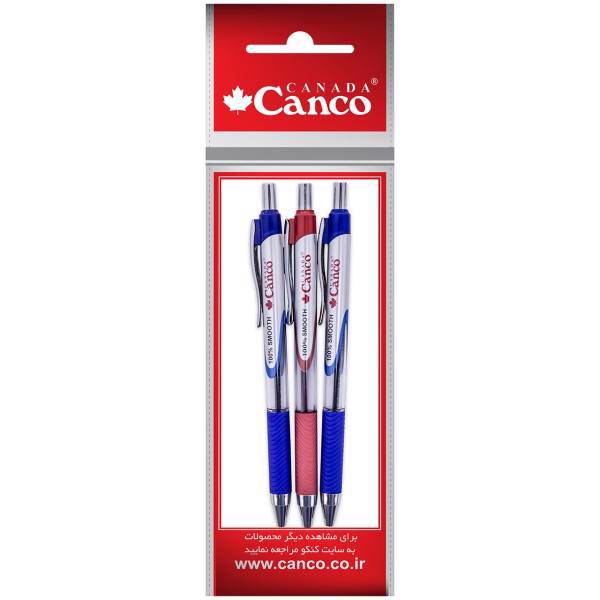 خودکار کنکو مدل Topball بسته 3 عددی، Canco Topball Pen Pack of 3