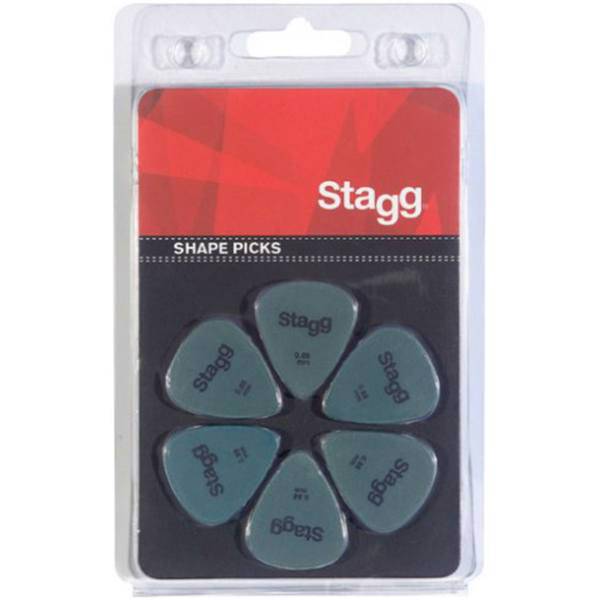 پیک استاندارد گیتار استگ مدل SPSTDX6-0.88 بسته‌ شش عددی، Stagg SPSTDX6-0.88 Standard Shape Guitar Picks