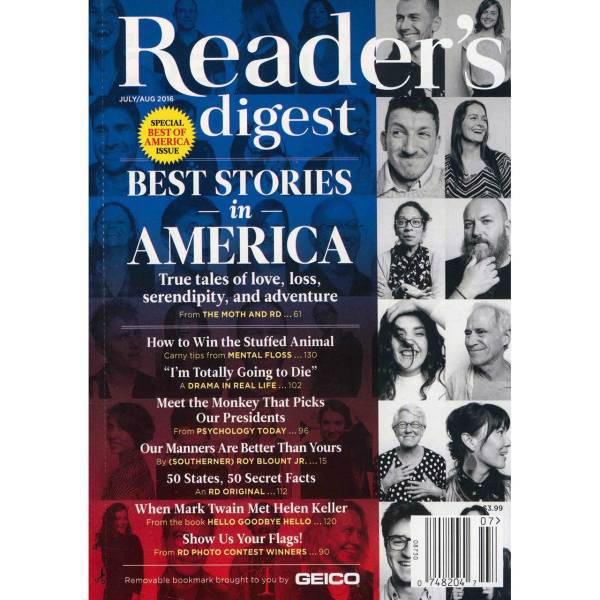 مجله ریدرز دایجست - جولای و آگوست 2016، Readers Digest Magazine - July/Aug 2016