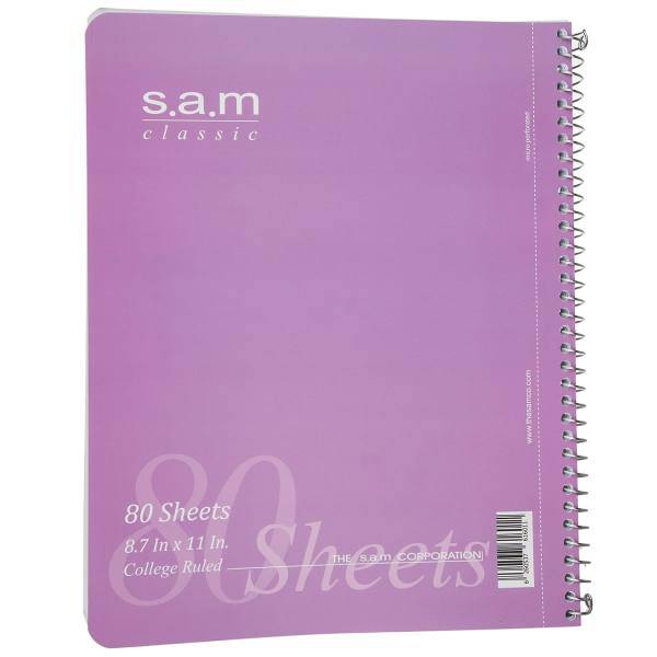 دفتر مشق سم طرح کلاسیک، Sam Classic Homework Notebook