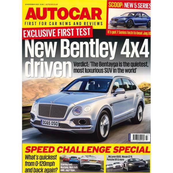 مجله اتوکار - هجدهم نوامبر 2015، Autocar Magazine - 18 November 2015