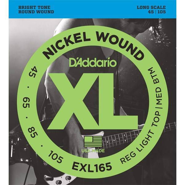 سیم گیتار باس الکتریک داداریو مدل EXL165، DAddario EXL165 Bass Electric Guitar String