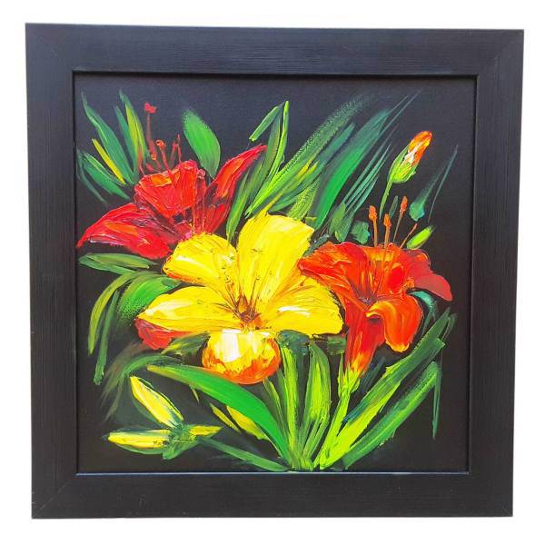 تابلو نقاشی گالری بوم رنگ مدل Lilium 02