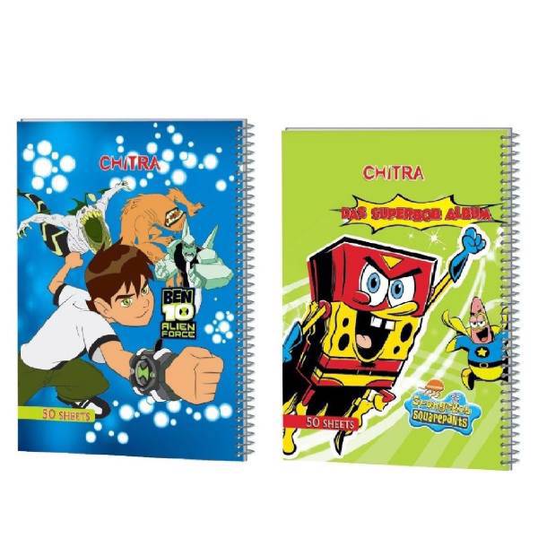 دفتر مشق چیترا کد 1-011 مجموعه 2 عددی، Chitra 011-1 Homework Notebook Set 2 Pcs