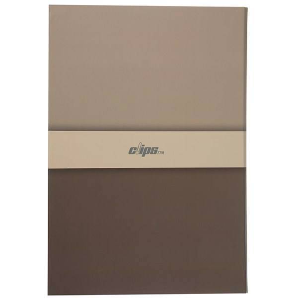دفتر 100 برگ کلیپس مدل کلاسوری طرح ساده سایز A4، Clips 100 Sheets A4 Hard Cover Simple Design Ring Binder Notebook