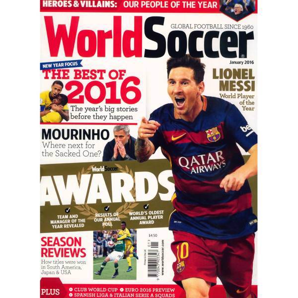 مجله ورد ساکر - ژانویه 2016، World Soccer Magazine - January 2016