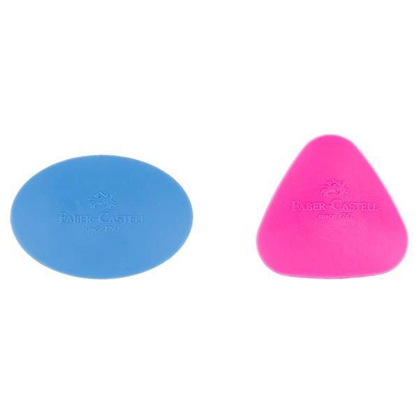 پاک کن فابر کاستل مدل گریپ - بسته 2 عددی (چند رنگ)، Faber-Castell Grip Eraser - Pack Of 2 (Multicolor)