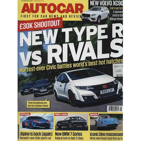 مجله اتوکار -هفدهم ژوئن 2015، Autocar Magazine - 17 June 2015