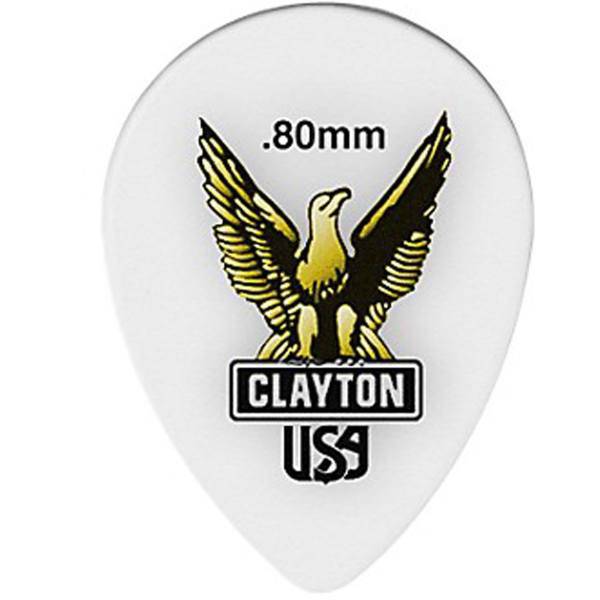 پیک گیتار الکتریک کلایتون مدل Acetal 0.80 mm طرح اشکی، Clayton Acetal 0.80 mm Guitar Picks