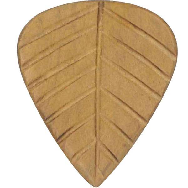 پیک چوبی گیتار کلایتون مدل Exotic Leaf Blon ELB3 بسته‌ 3 عددی، Clayton Exotic Leaf Blon ELB3 Guitar Wood Picks 3 Pack