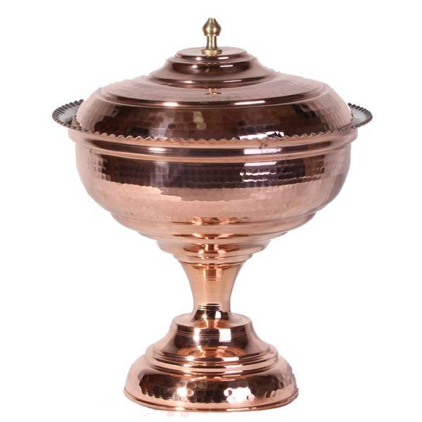 شکلات خوری مسی مدل پایه دار کد ZH49