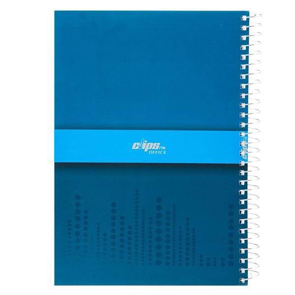 دفتر 160 برگ کلیپس مدل ساده 2، Clips 160 Sheets Simple 2 Design Soft Cover