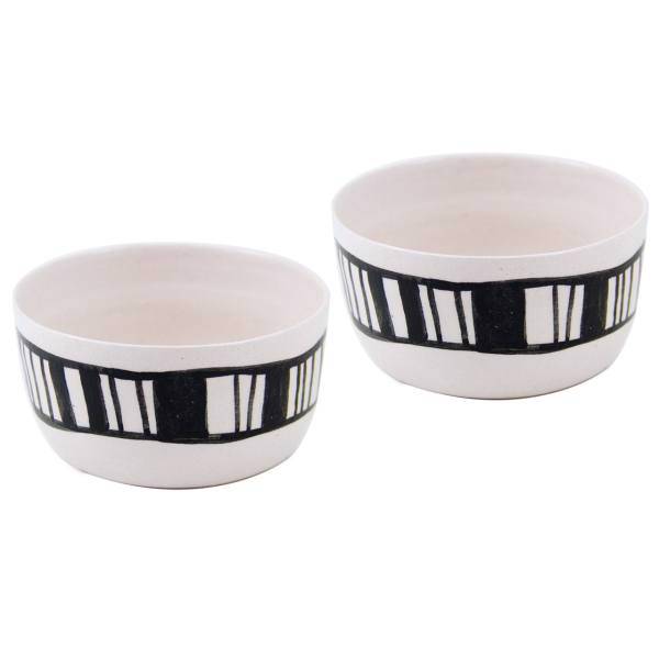 فنجان کاسه ای سرامیکی تاج مدل TC01 مجموعه 2 عددی، Taj TC01 Ceramic Cup 2Pcs