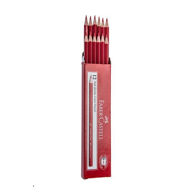 مداد قرمز فابر-کاستل بسته 12 عددی، Faber-Castell Red Pencil Pack Of 12