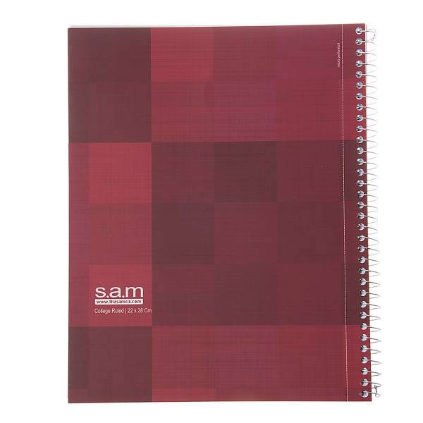 دفتر مشق سم طرح کلاژ - سایز 28 × 22 سانتی متر، Sam Collage Design Homework Notebook 100 Sheets - Size 22 in 28 cm