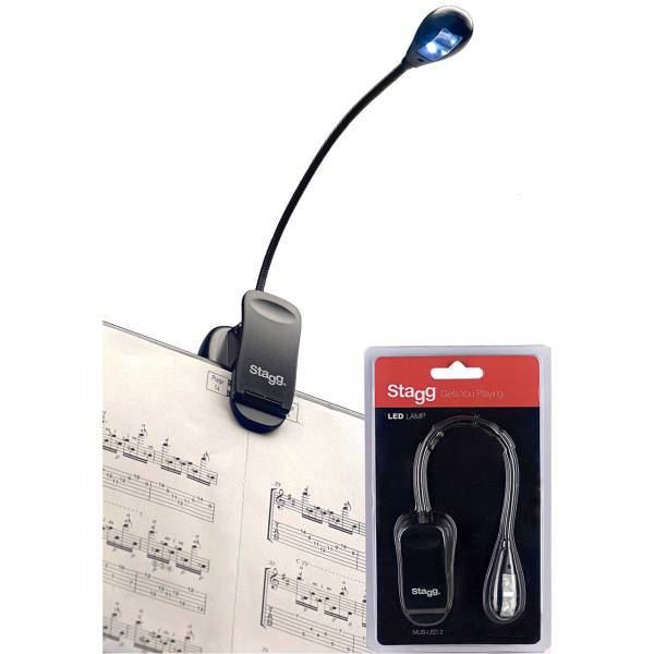 چراغ پایه نت استگ مدل MUS-LED 2، Stagg MUS-LED 2 Music Stand LED Light