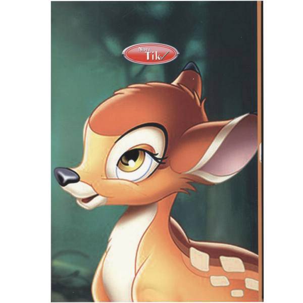 دفتر نقاشی کلیپس طرح بمبی، Clips Bambi Design Painting Notebook