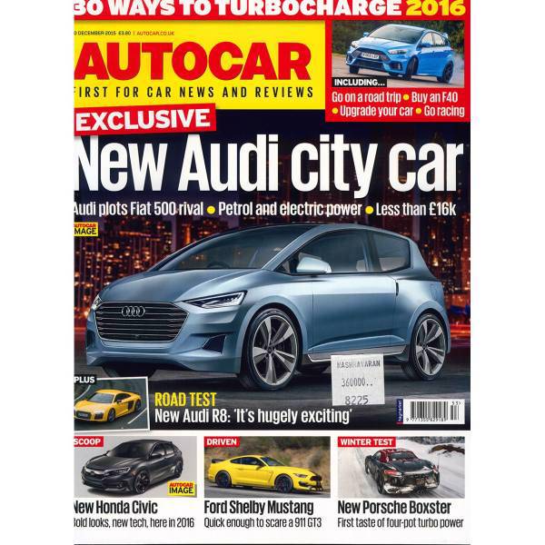 مجله اتوکار - سی ام دسامبر 2015، Autocar Magazine - 30 Decemer 2015