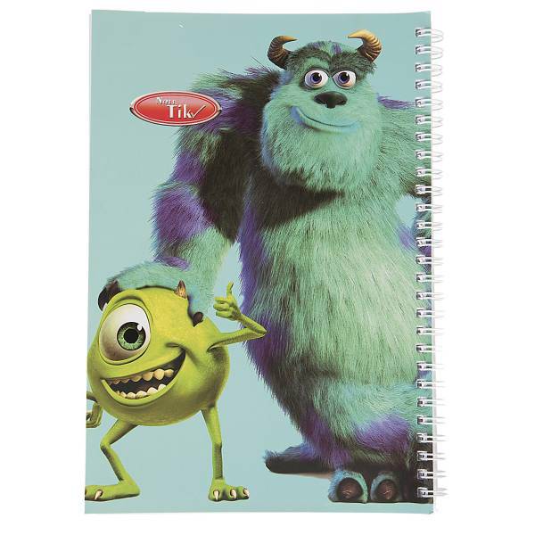 دفتر مشق کلیپس طرح شرکت هیولاها، Clips Monsters Inc Design Homework Notebook
