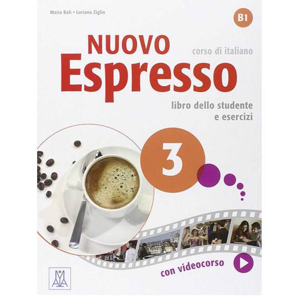 کتاب آموزش زبان ایتالیایی Nuovo Espresso Italian Edition Libro Studente A3 اثر مولفان نشر پندارقلم، Nuovo Espresso Italian Edition Libro Studente A3 DVD