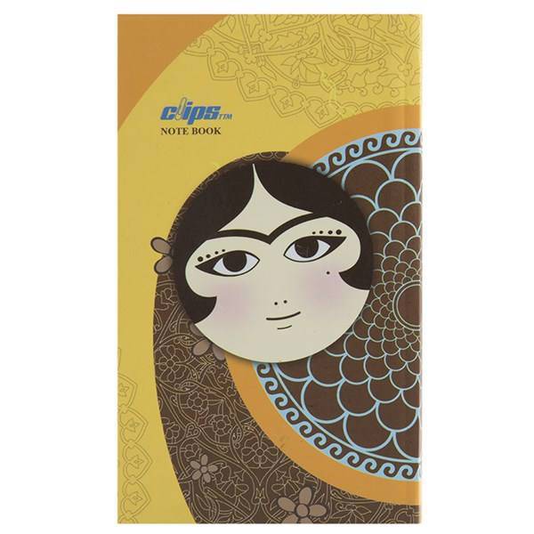 دفتر یادداشت 100 برگ کلیپس مدل خورشید خانم 2، Clips 100 Sheets Miss Sunshine 2 Design Hard Cover