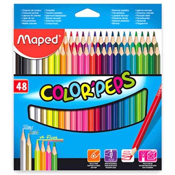 مداد رنگی 48 رنگ مپد مدل کالر پپس، Maped Color Peps 48 Color Pencil