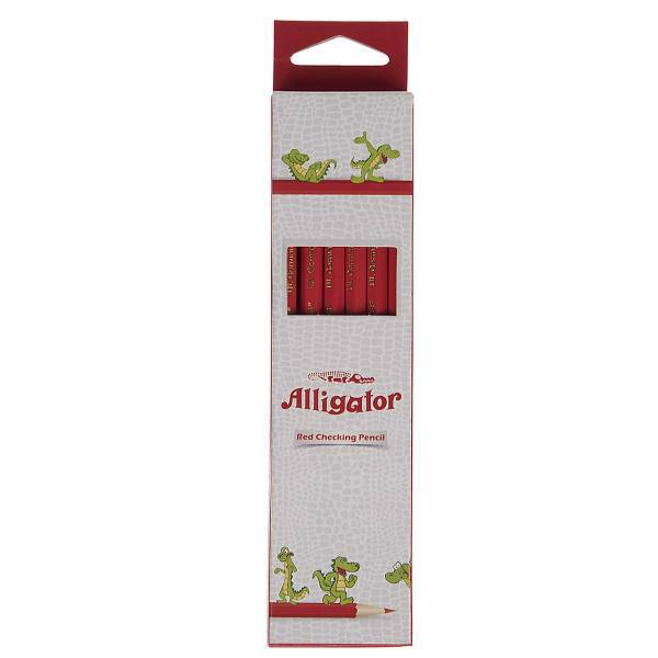 مداد قرمز الیگیتور بسته 12 عددی، Alligator Red Pencil Pack of 12