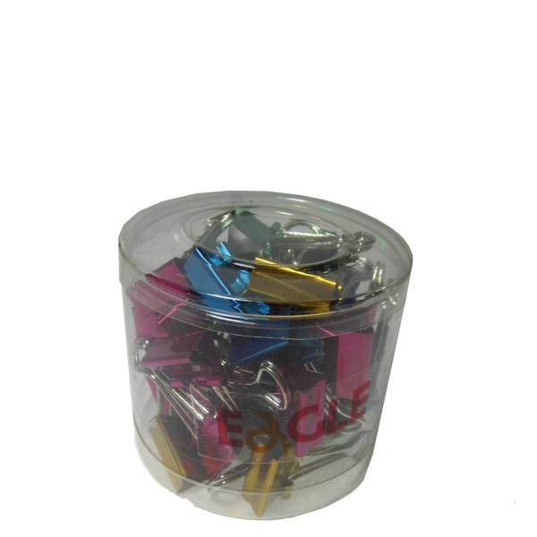 گیره کاغذ ایگل سایز 19 میلی متر بسته40 عددی، Eagle Binder Clips color 19mm