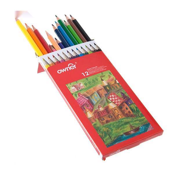 مداد رنگی 12 رنگ اونر، Owner 12 Color Pencil