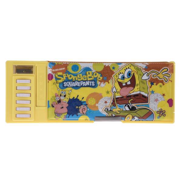 جامدادی مکانیکی مدل Sponge Bob - با تراش، Sponge Bob Mechanical Pencil Case - with Sharpener