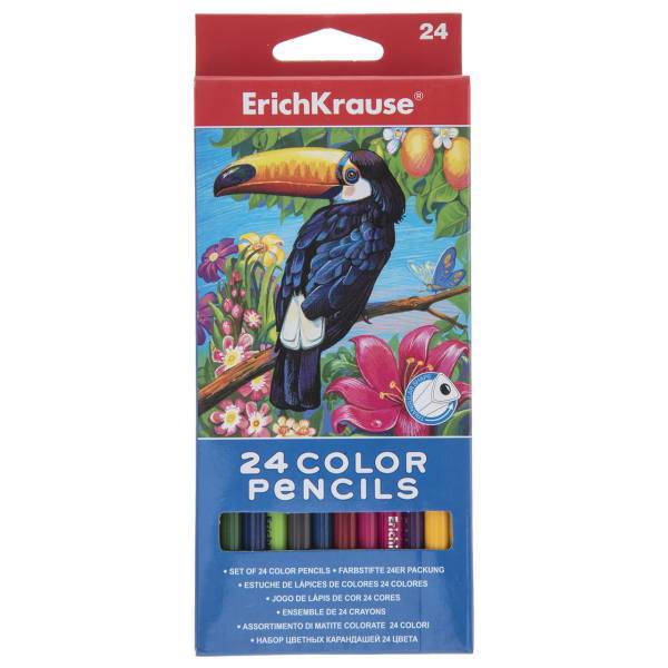 مداد رنگی 24 رنگ اریک کراوزه مدل EK32480، ErichKrause EK32480 24 Color Pencils