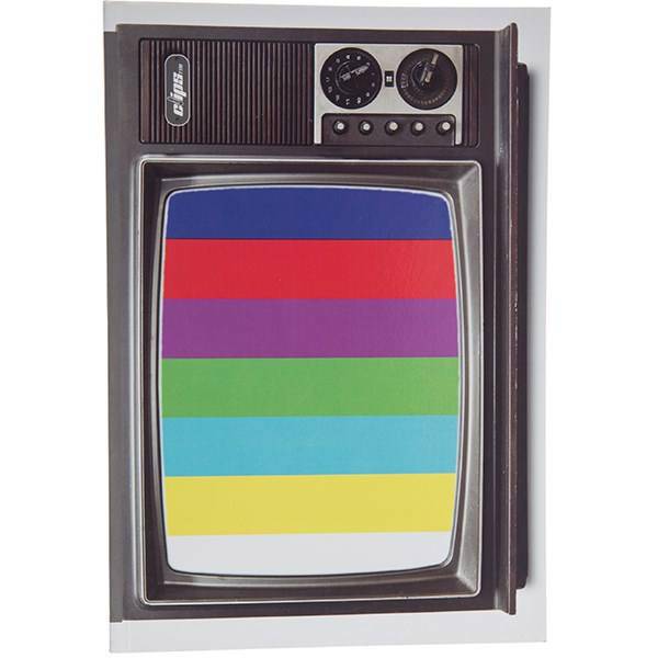دفتر 100 برگ کلیپس طرح تلویزیون جلد شومیز، Clips 100 Sheets Soft Cover Television Design Notebook