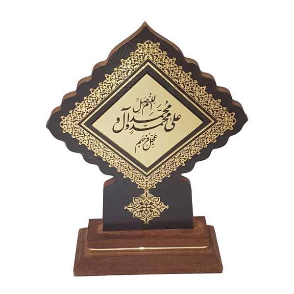 تندیس چوبی رنگین کمون مدل صلوات، Ranginkamun Salavat Wooden Statue