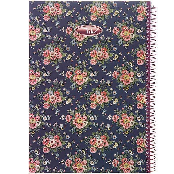 دفتر مشق کلیپس طرح گل 100 برگ، Clips Flower Design 100 Sheets Homework Notebook