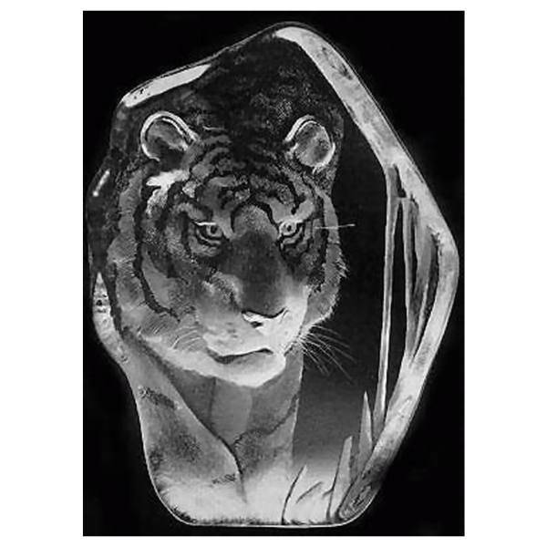 تندیس ببر بزرگ یخی کد 33378، Mats Jonasson -Tiger Face - MJ 33378