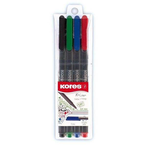 روان نویس 4 رنگ کورس مدل k liner، Kores K liner 4 Color Rollerball Pen