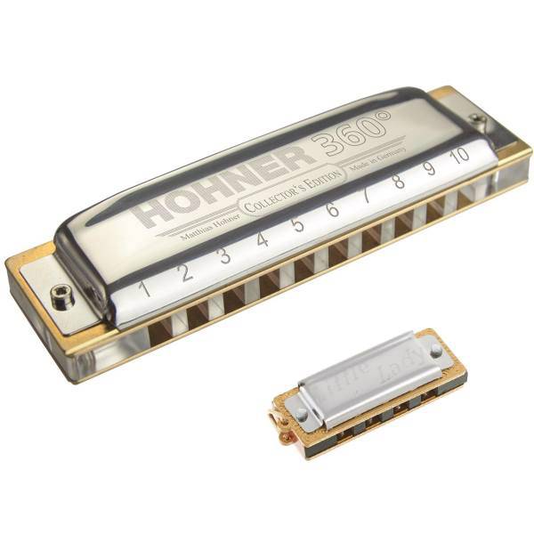 سازدهنی دیاتونیک هوهنر مدل 360 به همراه little Lady، Hohner Diatonic 360 + little Lady Harmonica